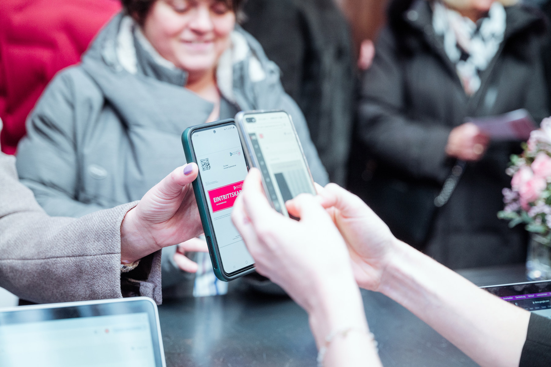 125 Jahre Patentamt Österreich Event Check-in an der Rezeption